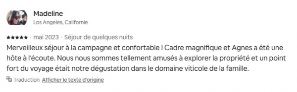 Avis de Madeline
